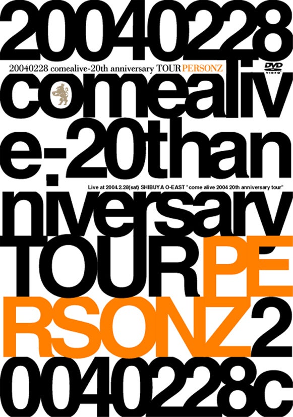 PERSONZ/CD+DVD/2011+20 TOUR at SHIBUYA O-EAST/パーソンズ CD